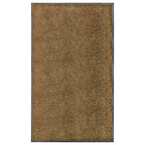 Wycieraczka pod drzwi prostokąt brązowa 90x150cm
