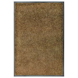 Wycieraczka pod drzwi prostokąt brązowa 60x90cm