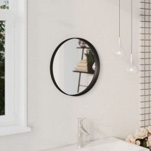 Lustro ścienne czarne 40cm