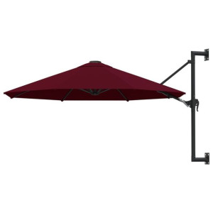 Parasol ścienny metalowy 300cm burgund