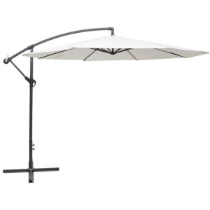 Parasol ogrodowy wiszący aluminium 3.5m biały