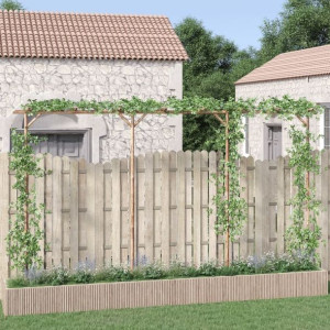 Pergola ogrodowa bambusowa 385x40x205cm