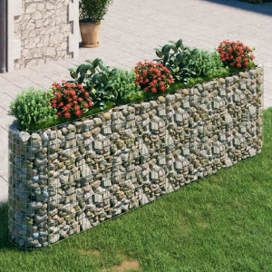 Donica gabionowa galwanizowane żelazo 330x50x100cm