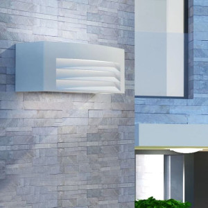 Kinkiet zewnętrzny aluminium szary