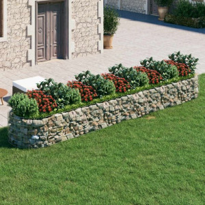 Donica gabionowa galwanizowane żelazo 500x100x50cm