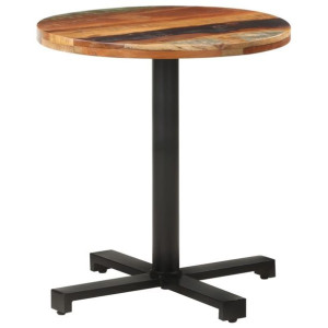 Stolik bistro Ø70x75cm lite drewno z odzysku