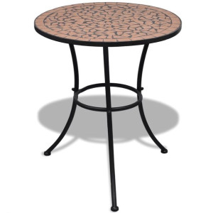 Stolik bistro terakota 60cm mozaikowy