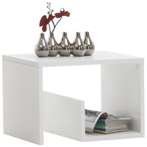 Stolik kawowy 2-w-1 591x358x378cm biały
