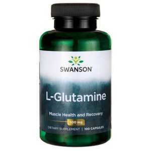 SWANSON L-Glutamina 500 mg 100 kaps.