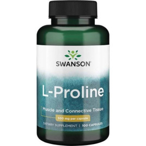 SWANSON L-Prolina 500 mg 100 kaps.