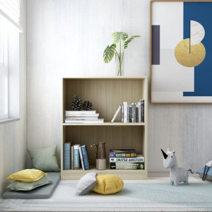 Regał na książki dąb sonoma 60x24x74.5cm płyta wiórowa