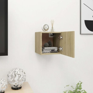 Szafka RTV wisząca dąb sonoma 30.5x30x30cm