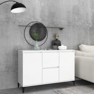 Komoda biała 104x35x70cm płyta wiórowa