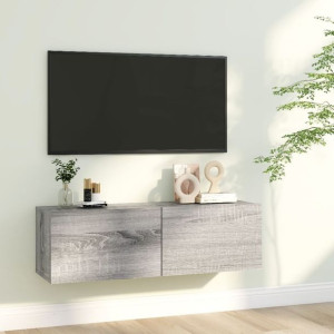 Szafka RTV wisząca przydymiony dąb 100x30x30cm