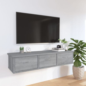Szafka RTV wisząca szary dąb 88x26x18.5cm