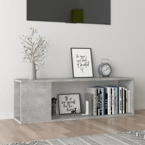 Szafka RTV szary beton 100x24x32cm płyta wiórowa