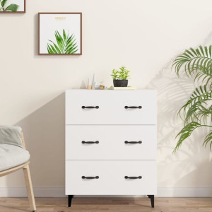 Komoda biała 69.5x34x90cm płyta wiórowa