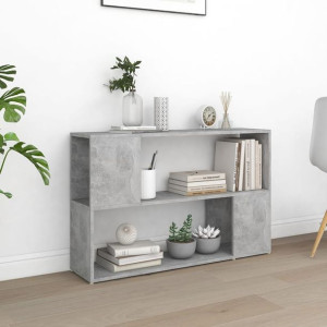 Regał na książki szary beton 100x24x63cm płyta wiórowa