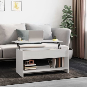 Stolik kawowy biały połysk 102x50x52.5cm