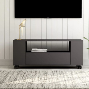 Szafka RTV szara 120x35x43cm płyta wiórowa