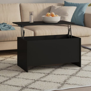 Stolik kawowy czarny 102x55.5x52.5cm