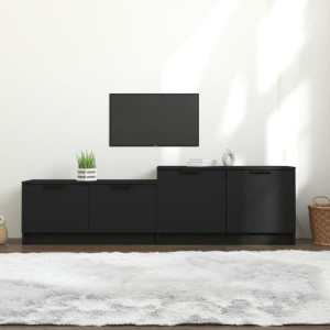 Szafka RTV czarna 158.5x36x45cm