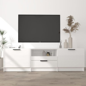 Szafka RTV biała połysk 140x35x40cm