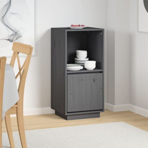 Szafka szara 38x35x80cm lite drewno sosnowe
