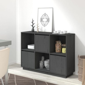 Szafka szara 110.5x35x80cm lite drewno sosnowe