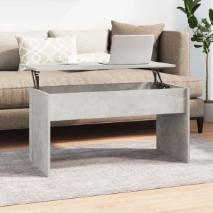 Stolik kawowy szary beton 102x50.5x52.5cm