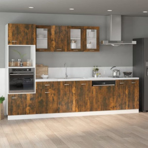 Szafka pod zlewozmywak przydymiony dąb 80x46x81.5cm