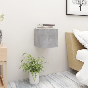 Szafka nocna szary beton 30.5x30x30cm płyta wiórowa