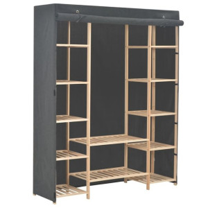 Szafa szara 135x40x170cm materiałowa