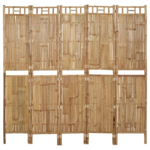 Parawan 5-panelowy bambusowy 200x180cm