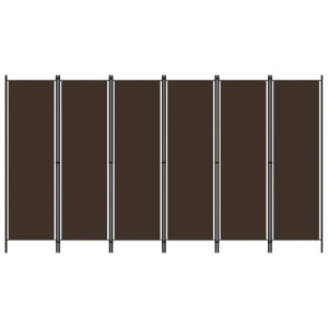 Parawan 6-panelowy brązowy 300x180cm