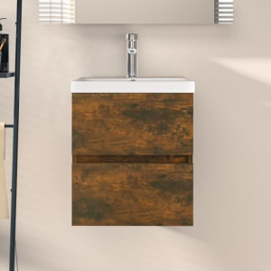 Szafka pod umywalkę przydymiony dąb 41x38.5x45cm