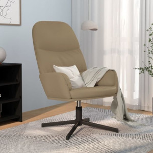 Fotel obrotowy biurowy cappuccino ekoskóra