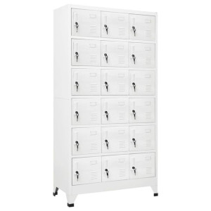 Szafka z 18 przegrodami metalowa 90x40x180cm