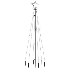 Choinka z kołkiem gruntowym, 108 ciepłych białych LED, 180 cm
