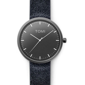 Zegarek Męski Tomi Lux Czarny Na Czarnym Pasku Zm176wz1