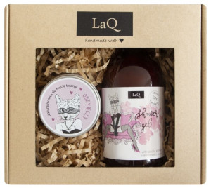 LaQ "Kocica" Zestaw Prezentowy Dla Kobiet Żel Do Ciała 500 ml + Mus Do Myci