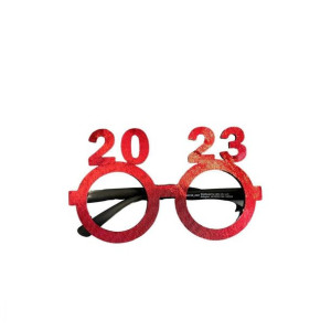 OKULARY 2023 Nowy Rok SYLWESTER IMPREZOWE Czerwone