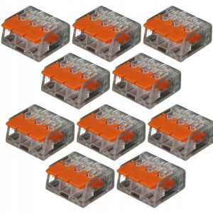 Szybkozłączka Elektryczna Do Kabli 3x0,14-4mm X10