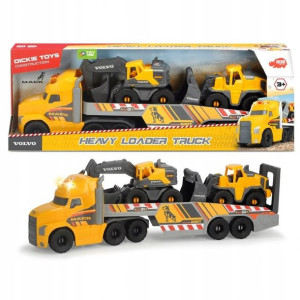 Laweta Volvo Mack z koparkami DICKIE