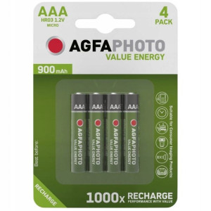 4x Akumulator Bateria Agfaphoto Aaa Lr03 Hr03 1.2v
