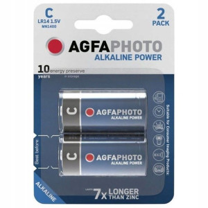 2x Bateria Agfaphoto C Lr14 R14 1.5v Alkaliczna