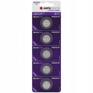 5x Bateria Guzikowa Agfaphoto Cr1616 3v Litowa
