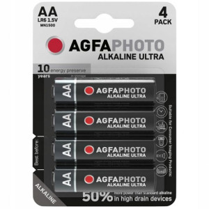 4x Bateria Agfaphoto Ultra Aa Lr6 Lr06 Alkaliczna