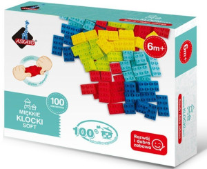 Klocki Miękkie Konstrukcyjne Gumowe Elastyczne 100
