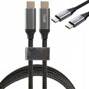 Wzmacniany Szybki Kabel Usb-c 3a 1m Metalowy Wtyk